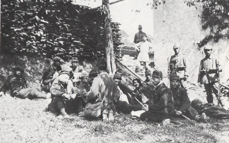 Prisonniers français durant la bataille des frontières